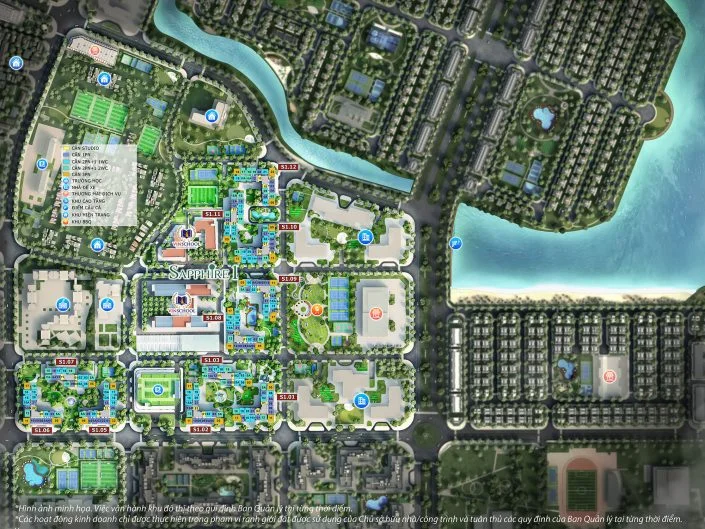 Tiện ích nội khu Tòa S1.01 Vinhomes Ocean Park