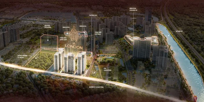 Bản đồ quy hoạch tổng thể phân khu The London Vinhomes Ocean Park