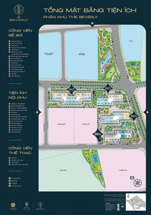 Mặt bằng tổng thể phân khu The Beverly Vinhomes Ocean Park